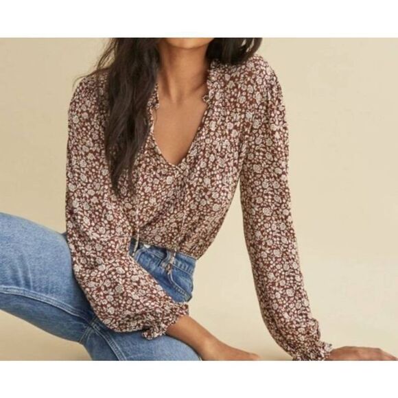 Reformation Amira Top in Chocolatier sz XS - Picture 1 of 5